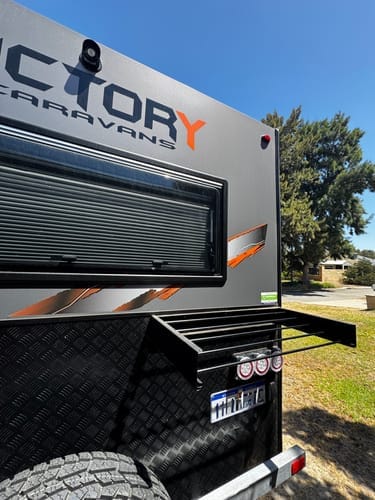 Customer photo review of RV/Caravan Mounted Drying Rack - Foldable Indoor and Outdoor