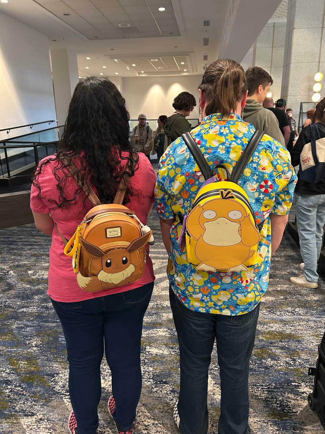 Customer photo review of Loungefly Pokemon Psyduck Cosplay Mini Backpack - 707 Street Exclusive