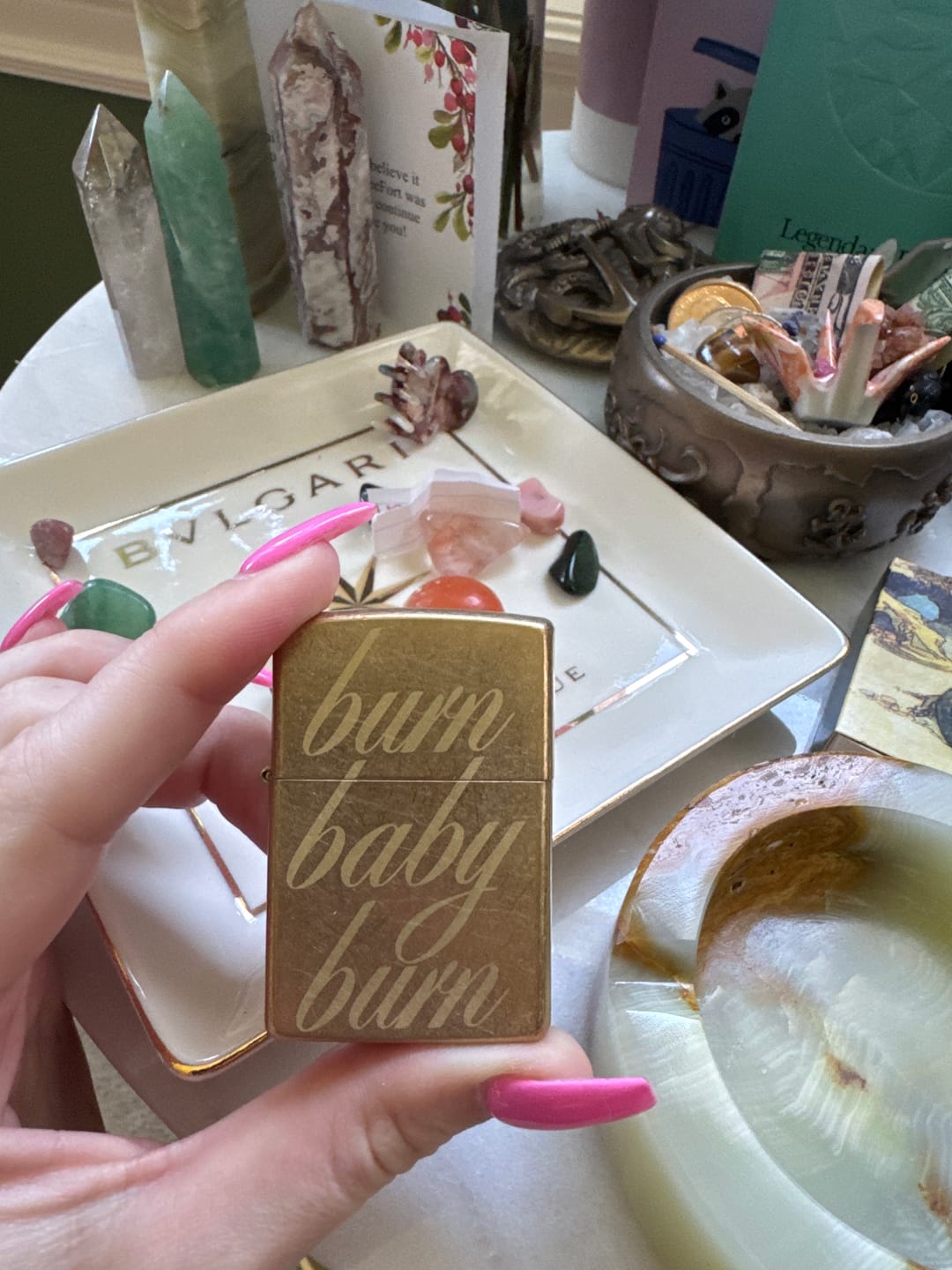 Customer photo review of "Burn Baby Burn" Zippo Lighter