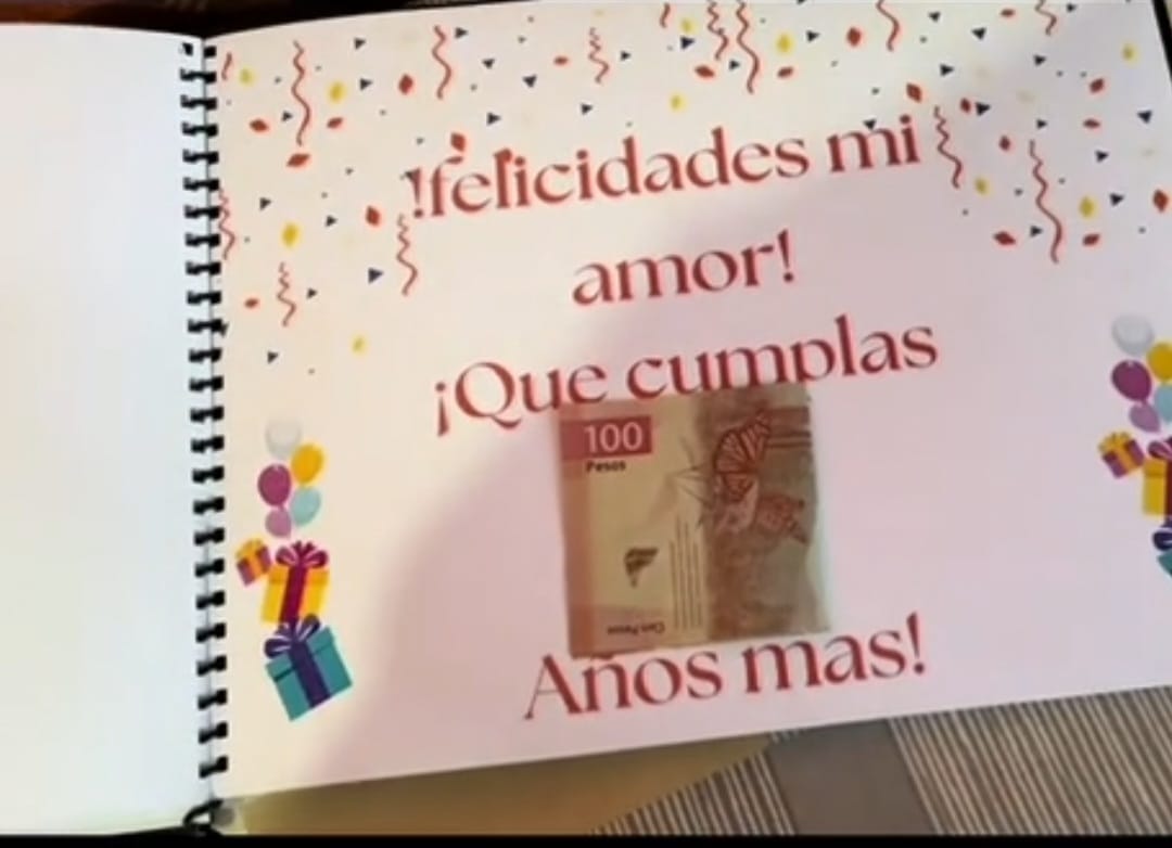 Customer photo review of Álbum imprimible "Feliz cumpleaños"