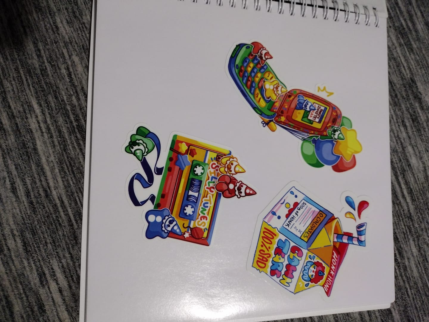 Customer photo review of Clown Tech Stickers