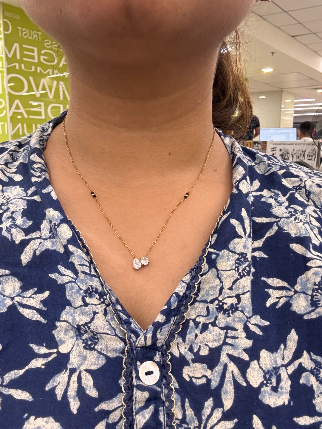 Customer photo review of Dainty Mangalsutra