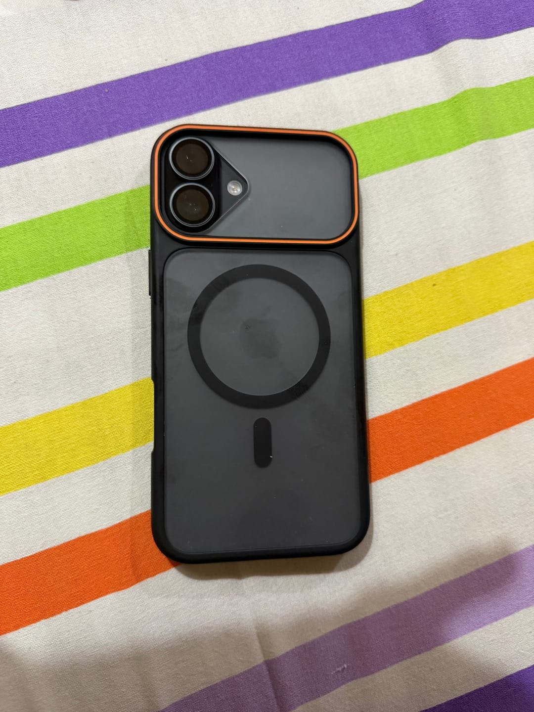 Customer photo review of LuxuryKase Frosted Clear Mag-Safe Case | Translucent Matte Back | Soft TPU Bumper + Hard PC Back | Raised Camera Protection | Wireless Charging Compatible For iPhone & Samsung Series