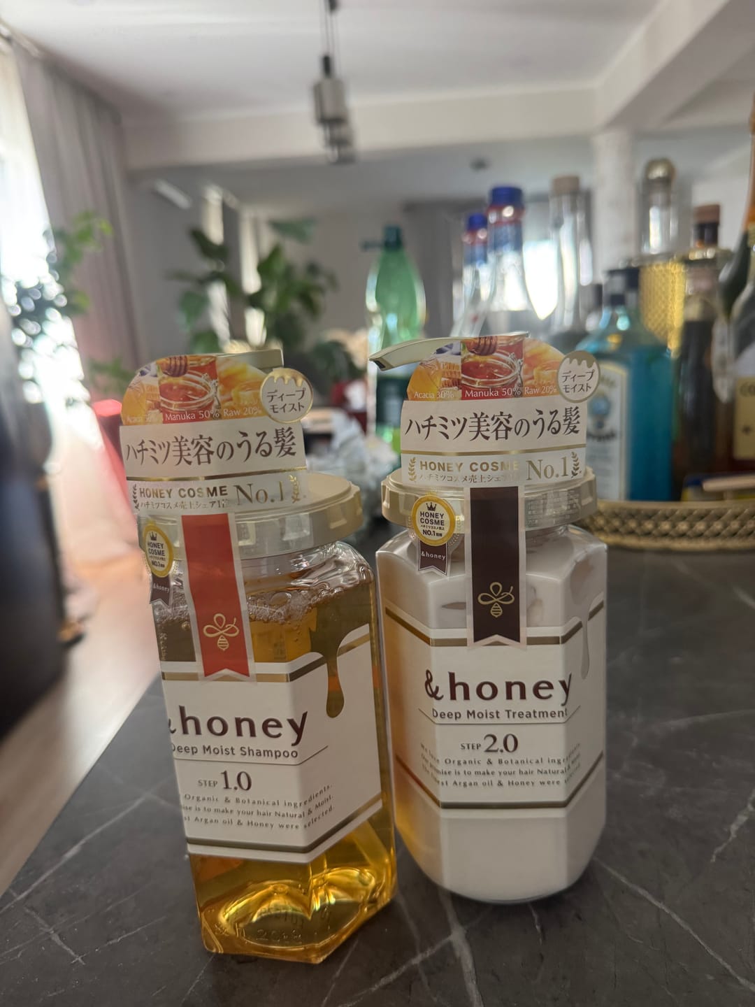 Customer photo review of & Honey Deep Moist Shampoo & Treatment Set 440ml Each
