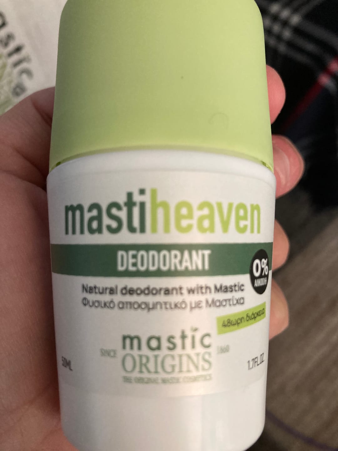 Customer photo review of Mastiheaven Deodorant