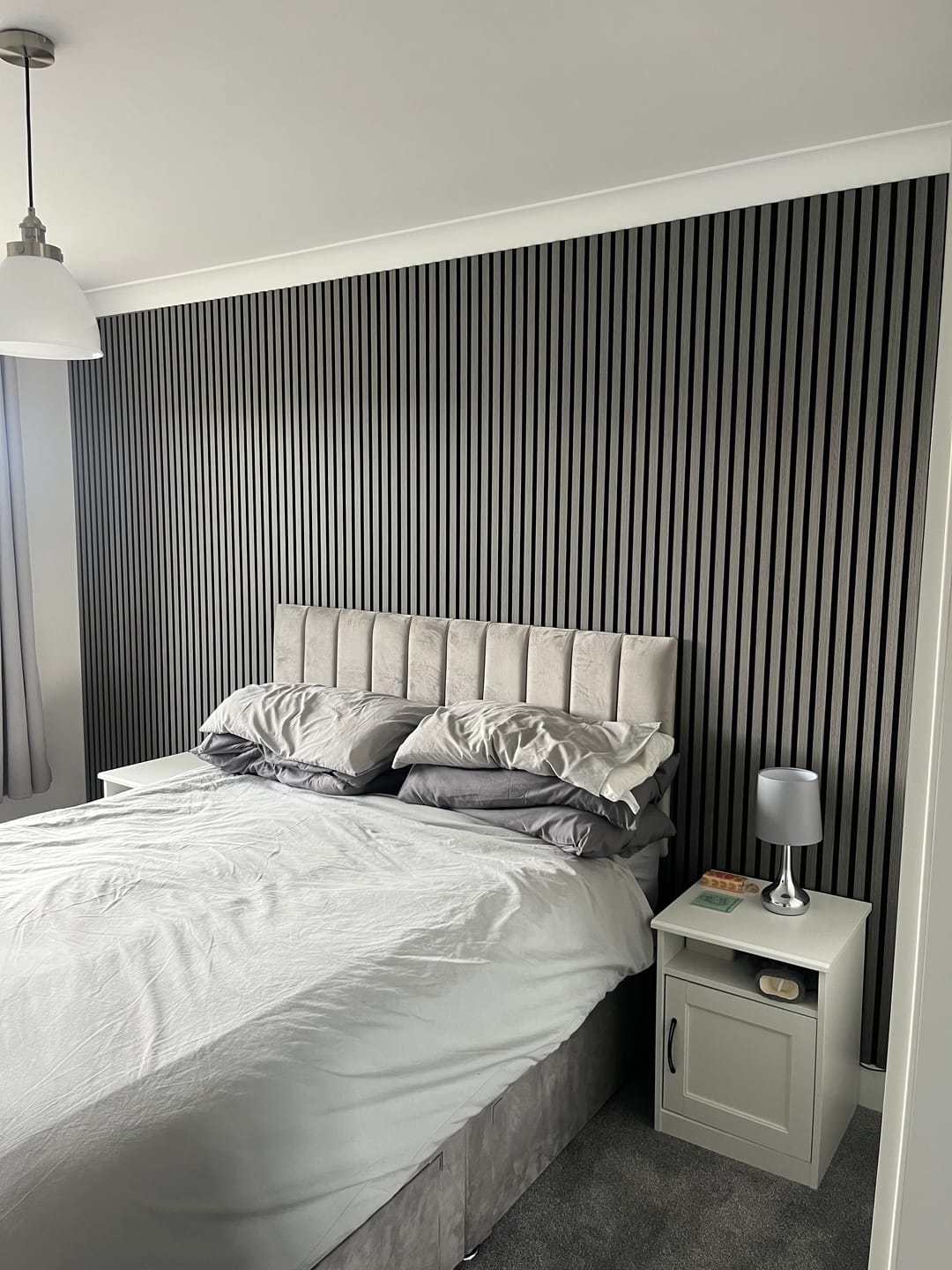 Customer photo review of Premium Acoustic Wall Panels - Light Grey