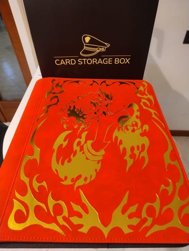 Customer photo review of Gen 3 Blaze Kick - Toploader Trading Card Binder