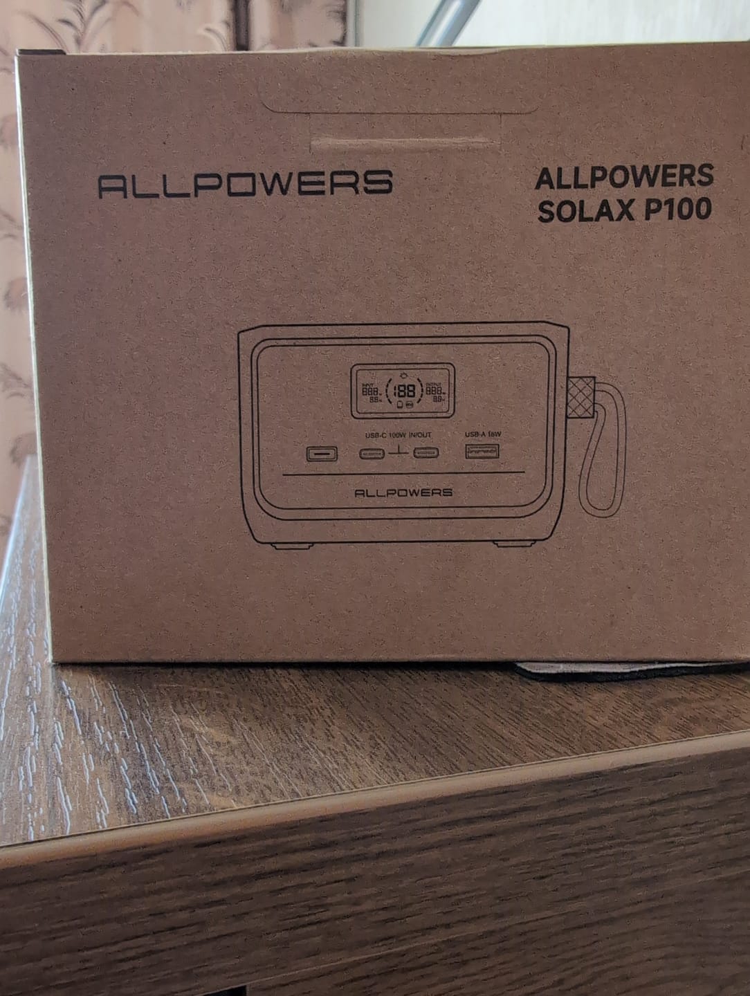 Customer photo review of 🎁 ALLPOWERS SOLAX P100 DC Portable Power Station | 128W 99.2Wh (100% off)