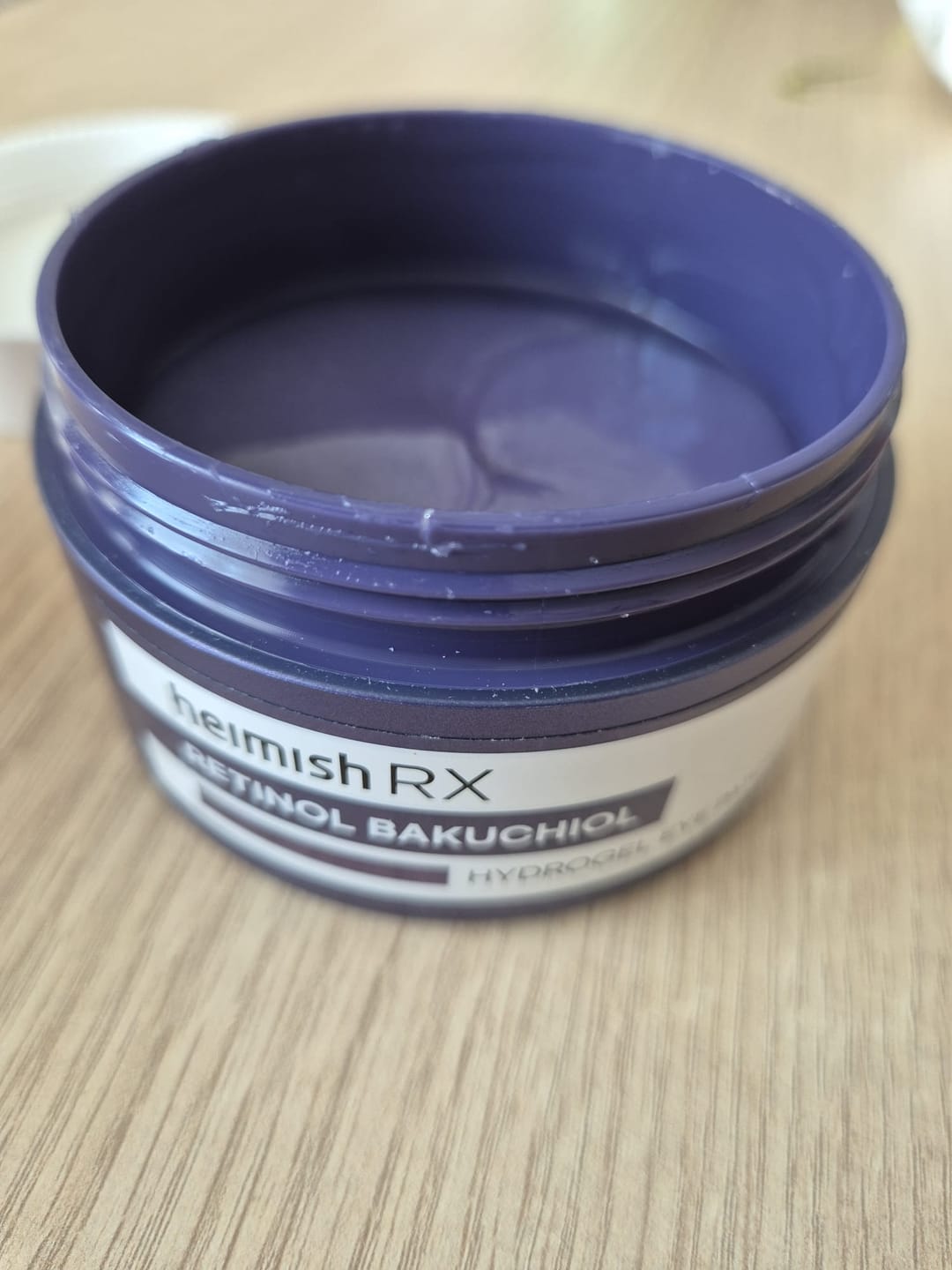 Customer photo review of Hidrogela spilventiņi ar bakučiolu un retinolu Heimish RX Retinol Bakuchiol Hydrogel Eye Patch