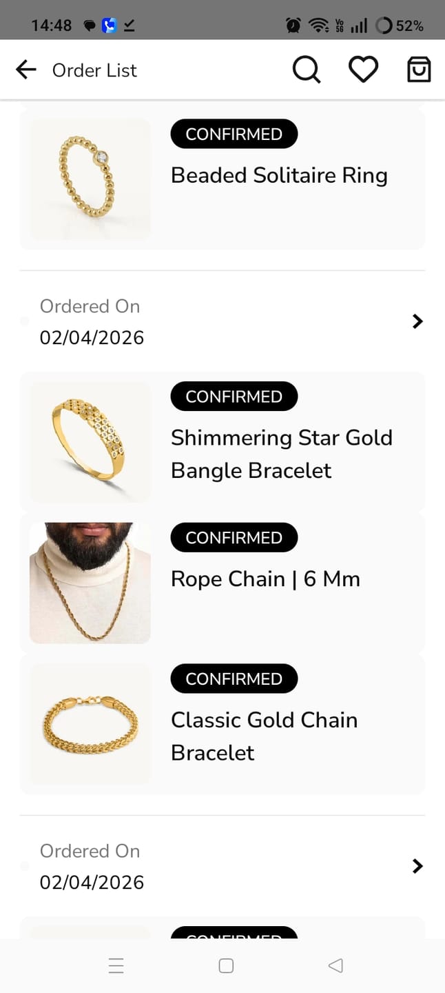 Customer photo review of Classic Gold Chain Bracelet