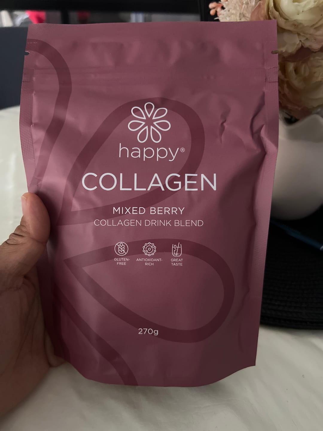Customer photo review of Prebiotic Collagen Supplement - Happy Collagen