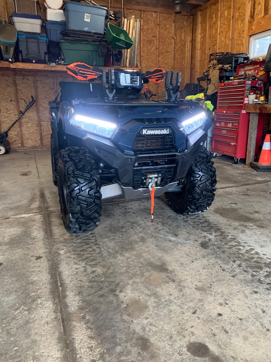 Customer photo review of Full Frame Skid Plate Kit — Kawasaki Brute Force 650/750 (2008—26)
