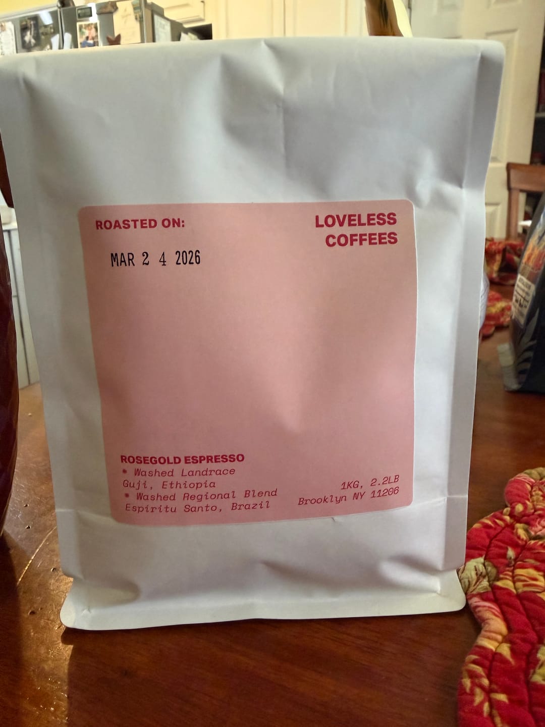 Customer photo review of Rosegold Espresso