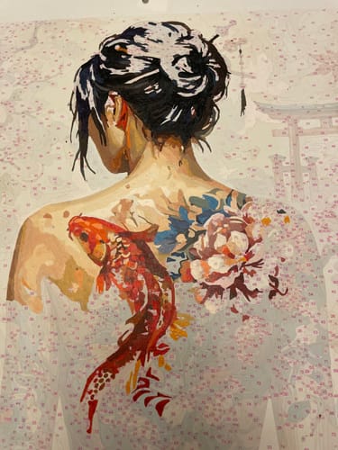 Customer photo review of Koi Tattoo Serenity (80 Colors)