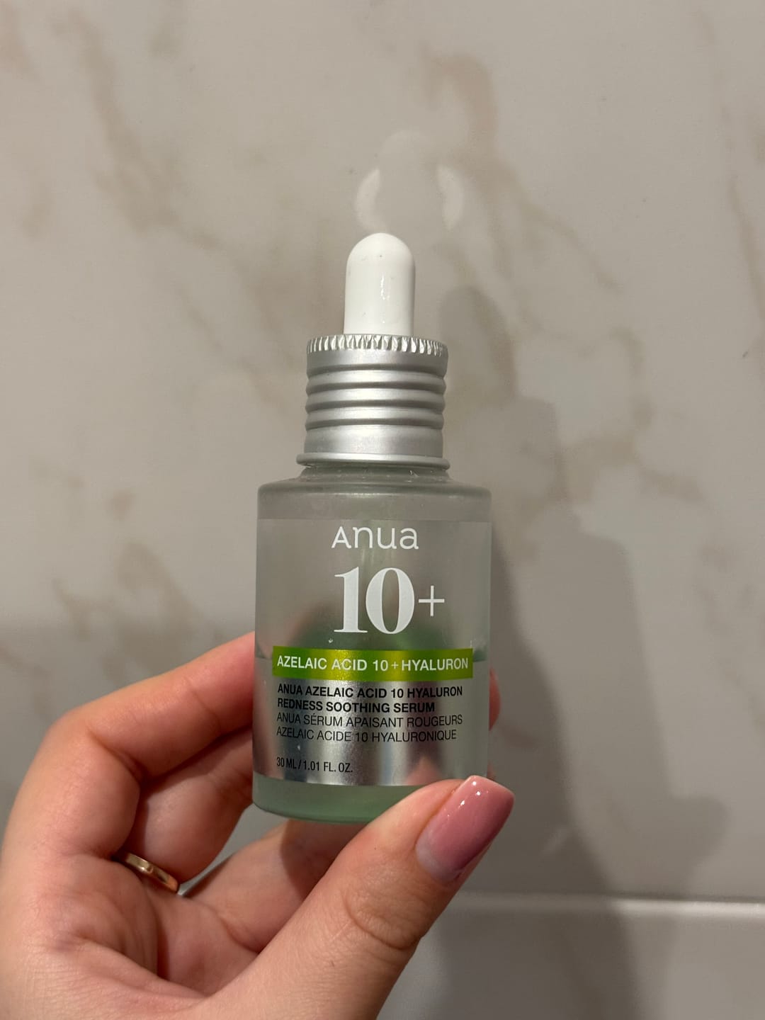 Customer photo review of Serums ar azelaīnskābi Anua Azelaic Acid 10 Hyaluron Redness Soothing Serum