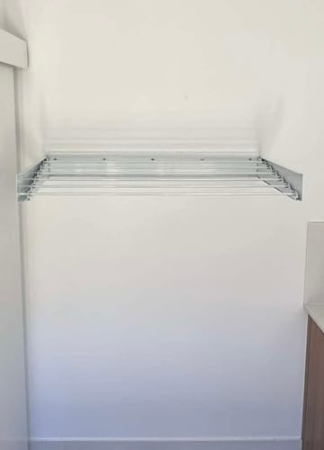 Customer photo review of Wall Mounted Drying Rack - Foldable Indoor and Outdoor Drying Rack