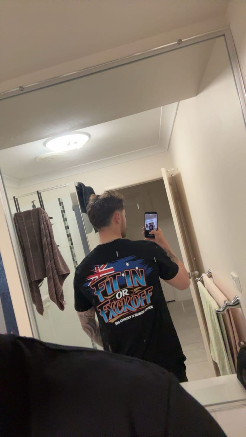 Customer photo review of Big Chocky | Fit In Tee