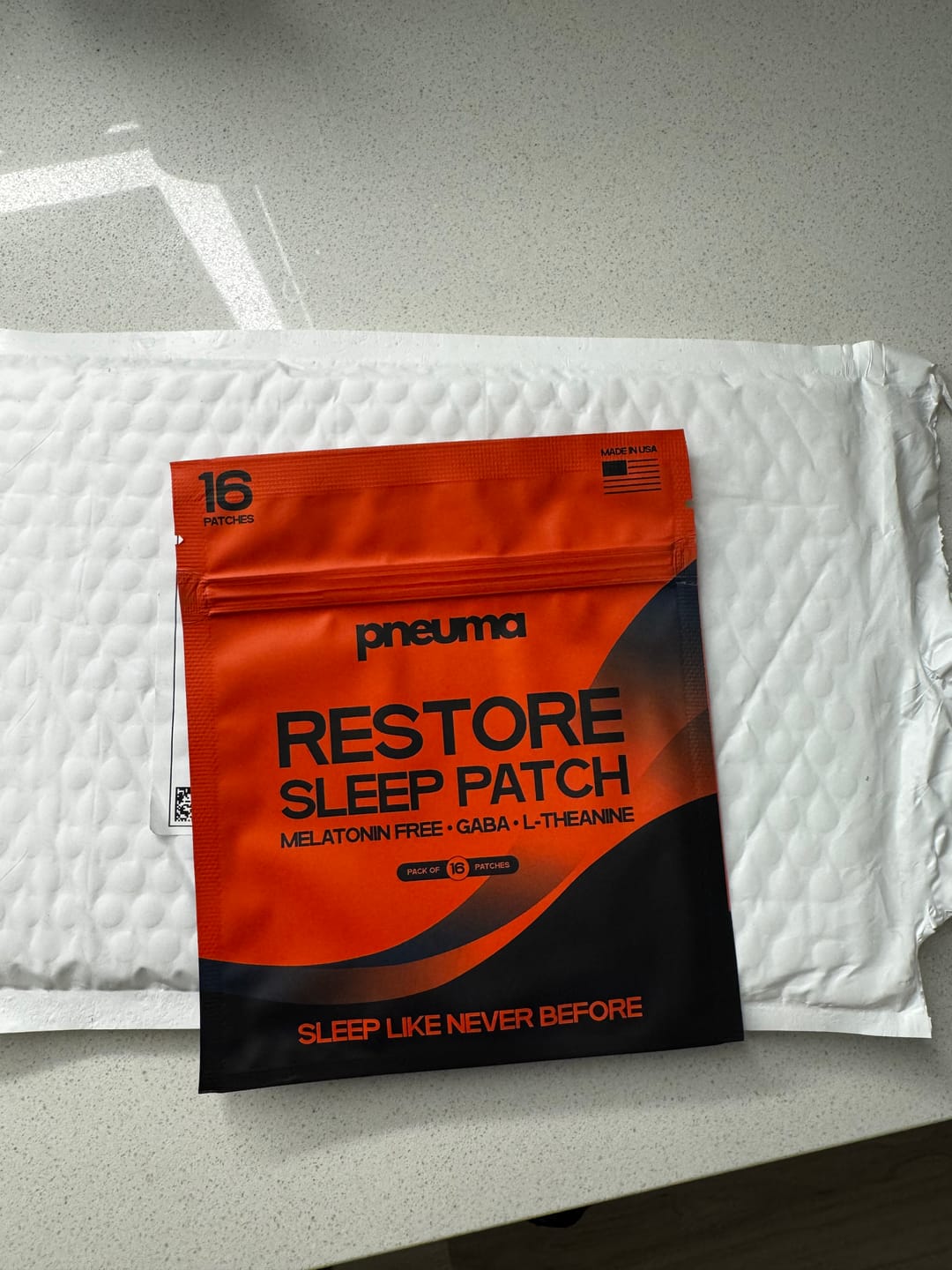 Customer photo review of Restore Sleep Patches
