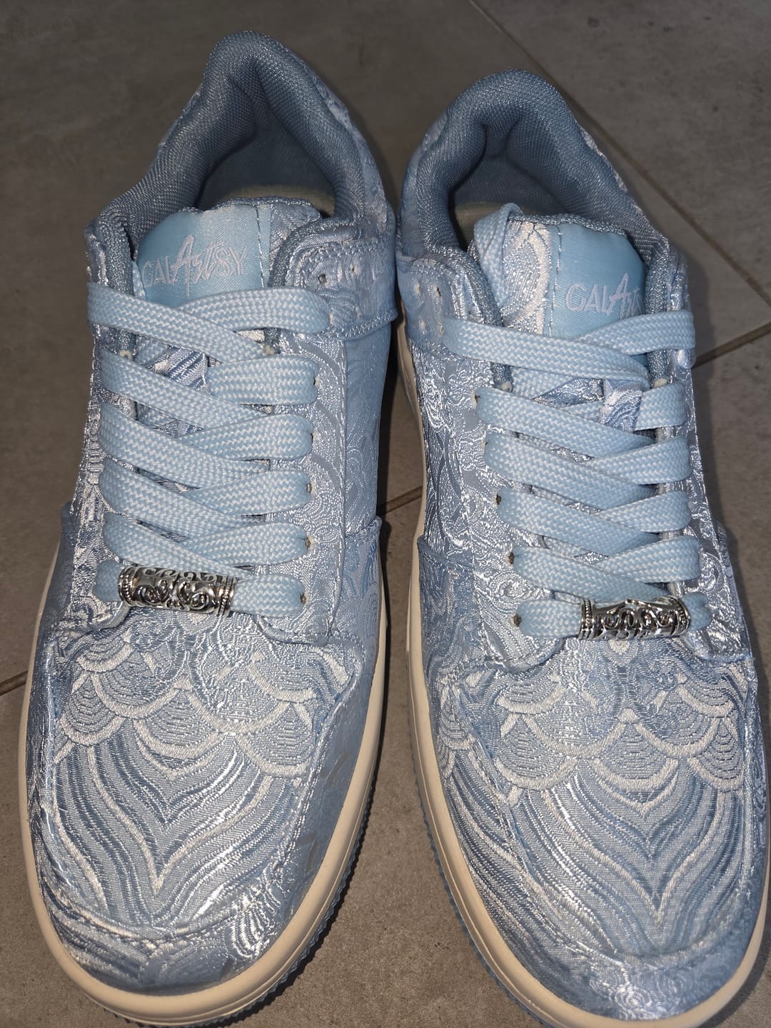 Customer photo review of Nihonga inspired Silk Sneakers