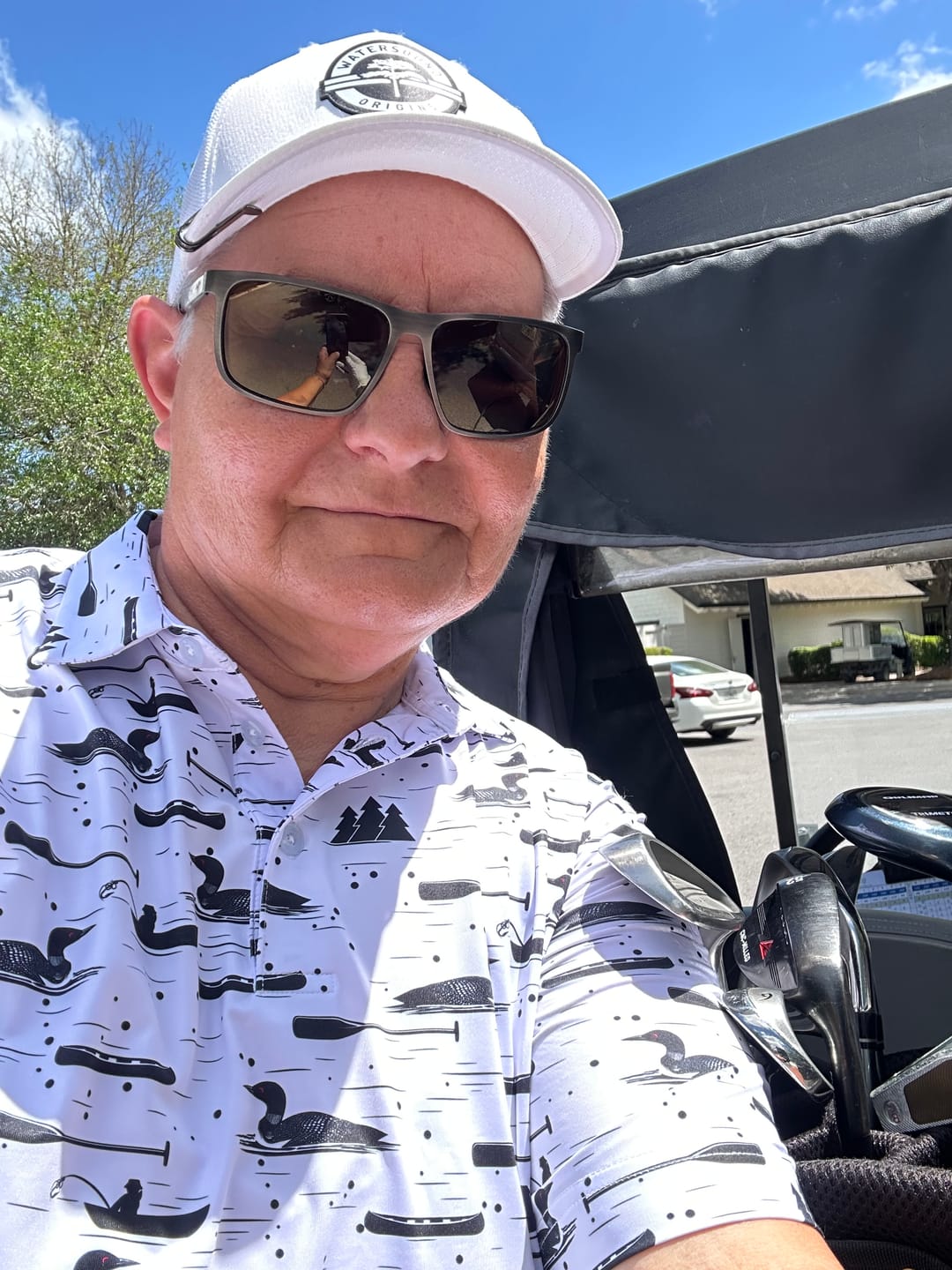 Customer photo review of Loon Lake Men's Polo