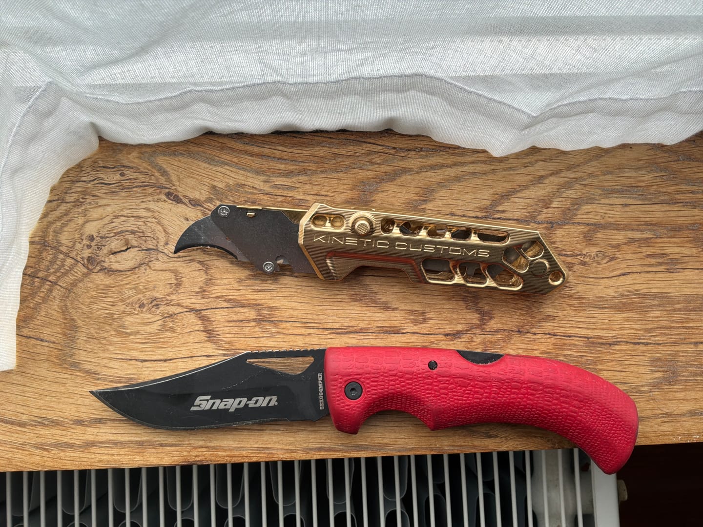 Customer photo review of Kinetic Customs | Brass Alien Edition Utility Tool