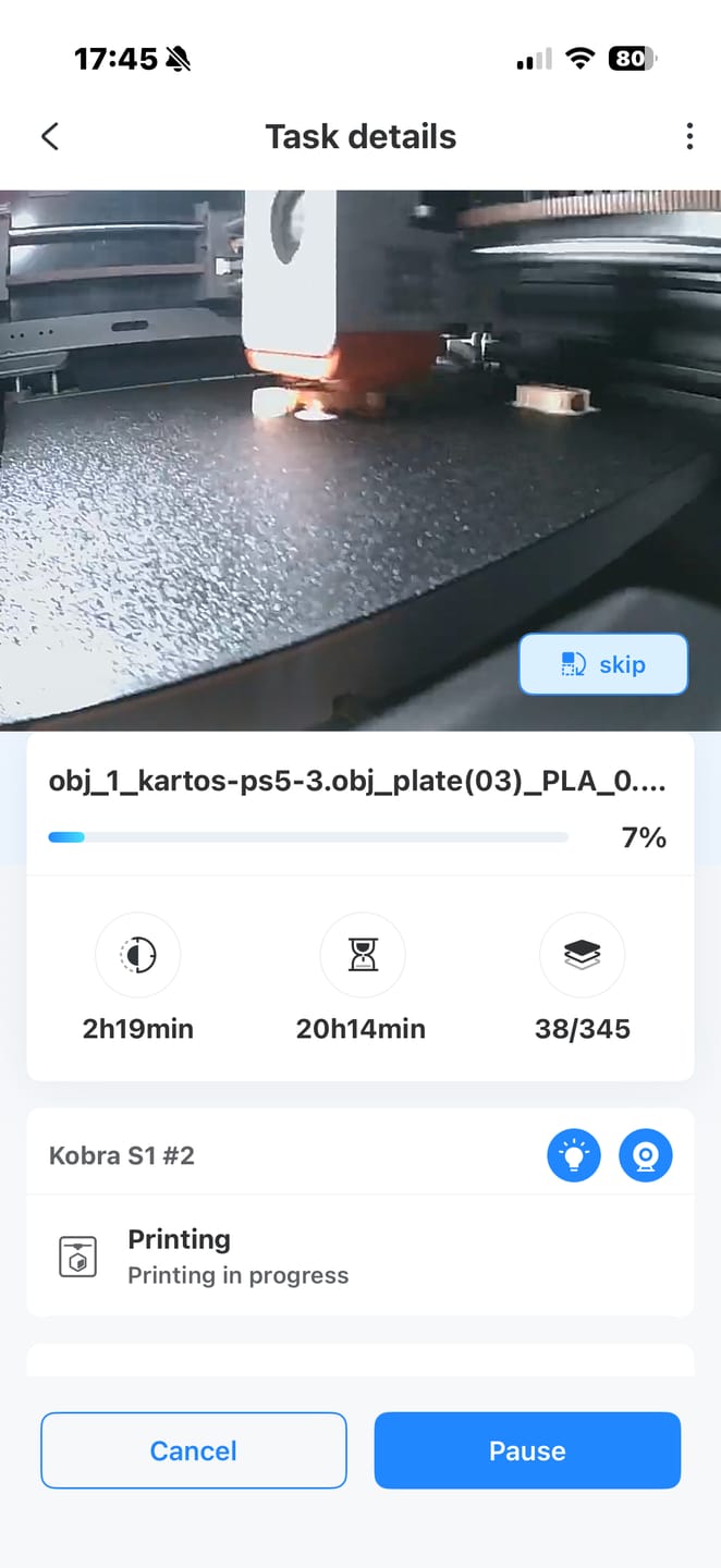 Customer photo review of Anycubic Kobra S1 Combo
