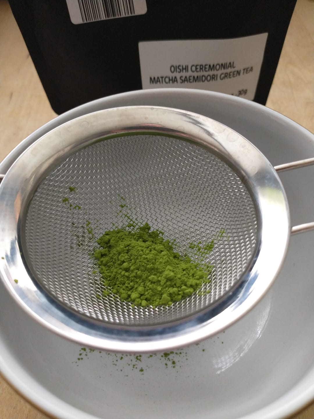 Customer photo review of Oishi Ceremonial Matcha Saemidori