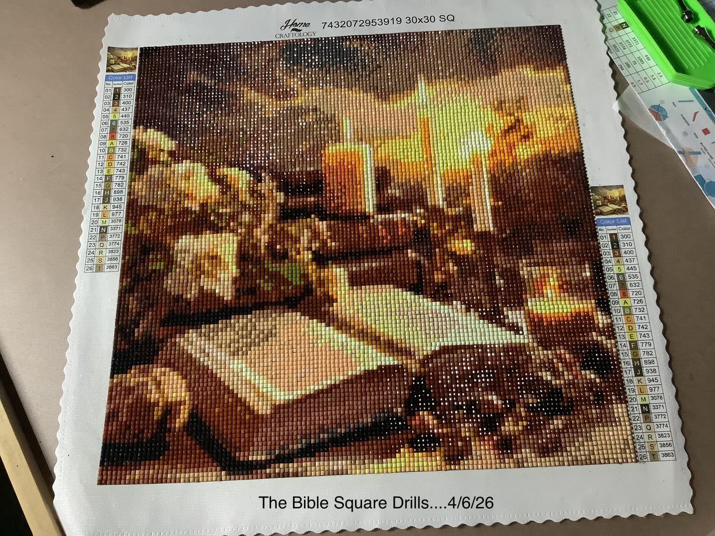 Customer photo review of The Holy Bible - Exclusive Premium Diamond Painting Kit