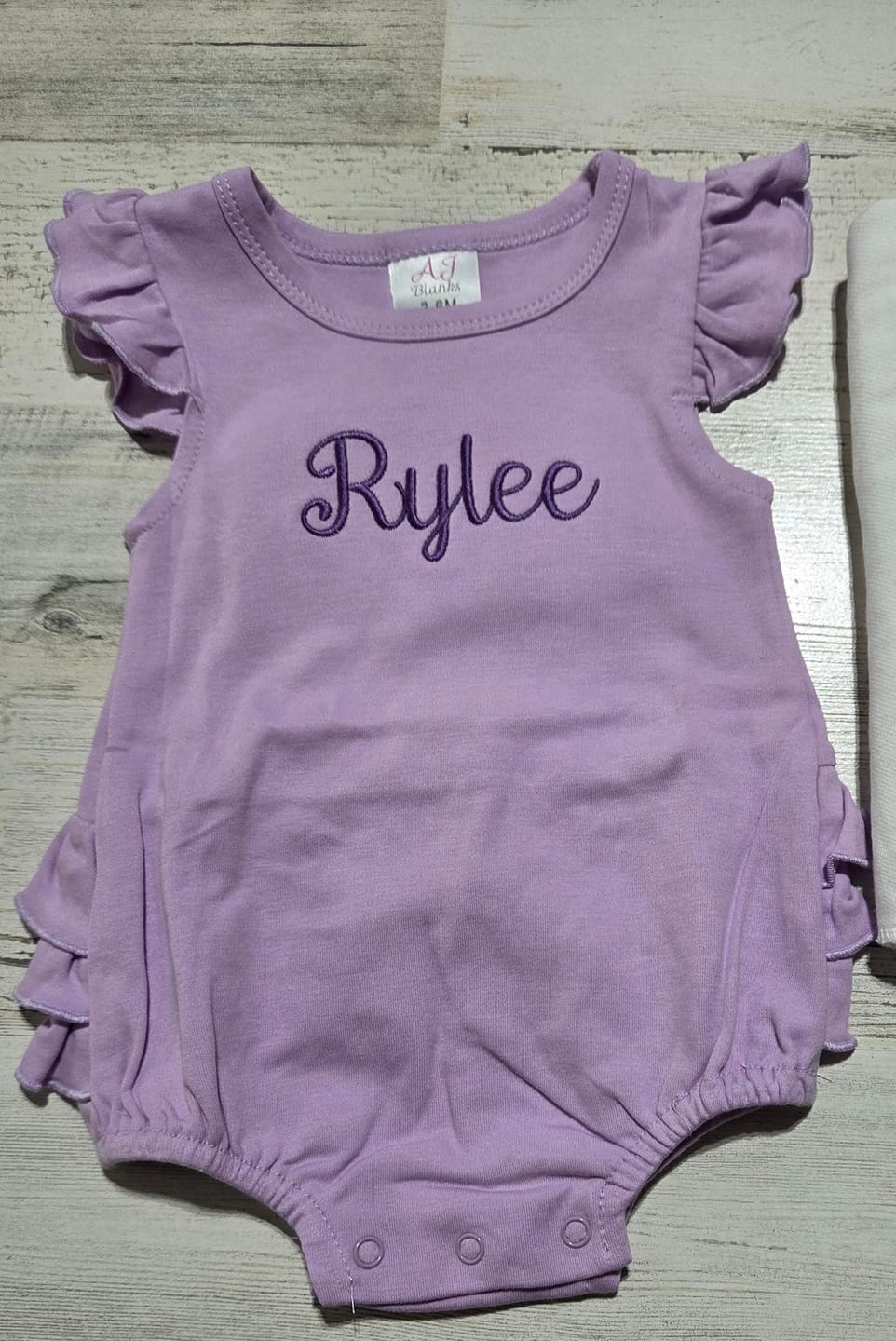 Customer photo review of Girls Ruffle Bum Bubbles