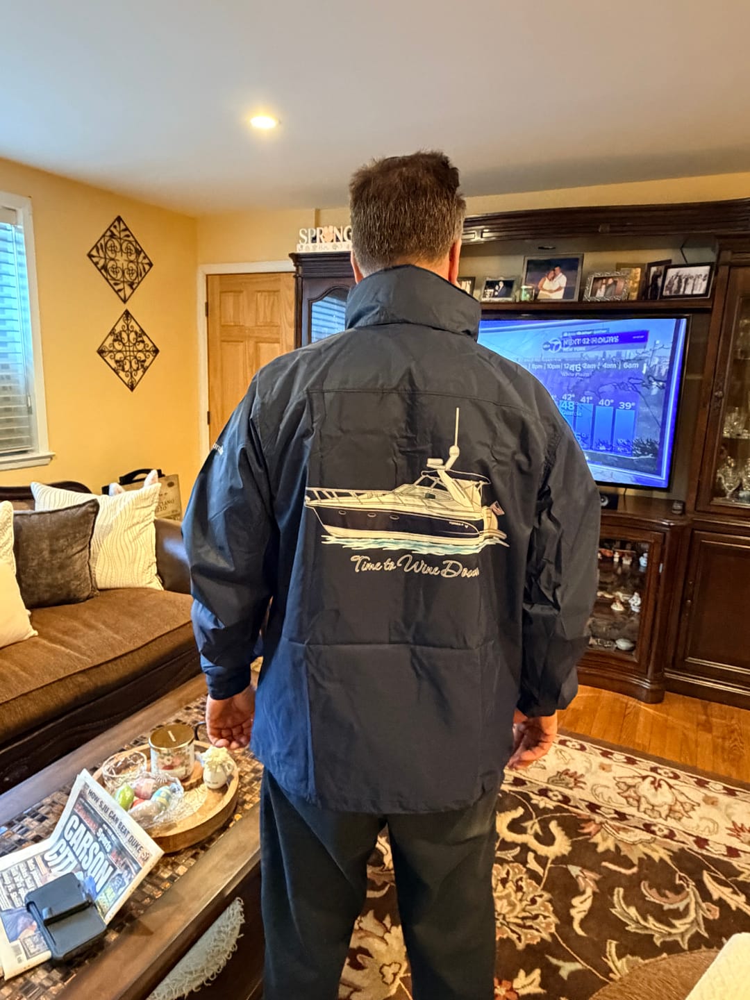 Customer photo review of Custom Columbia Glennaker Lake™ II Rain Jacket