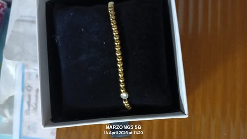 Customer photo review of Beads of Joy Chain Bracelet