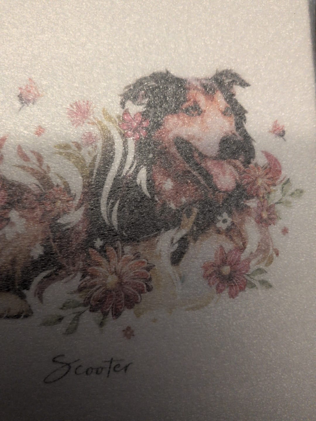 Customer photo review of Flowerpup Custom Pet Portrait (Humans too!)