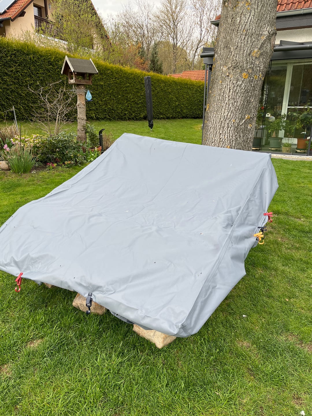 Customer photo review of Doppelliege Schwungliege "Tegernsee" Wellenliege mit Drehgestell