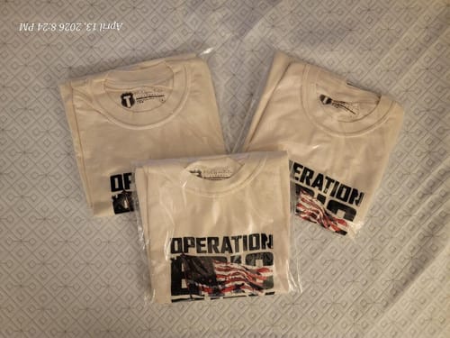 Customer photo review of Operation Fury 2.0 T-shirt