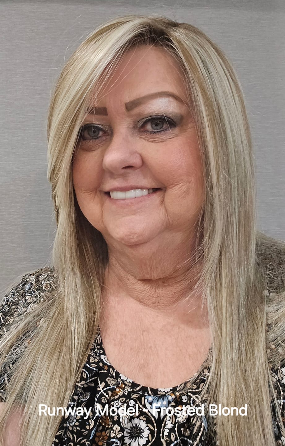 Customer photo review of RUNWAY MODEL - Frosted Blonde