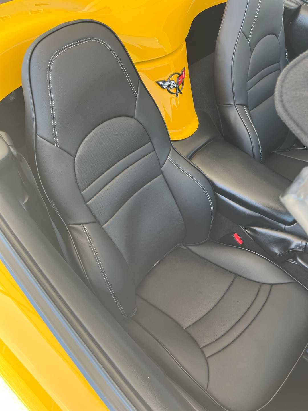 Customer photo review of Corvette C5 Custom Leather Seat Covers