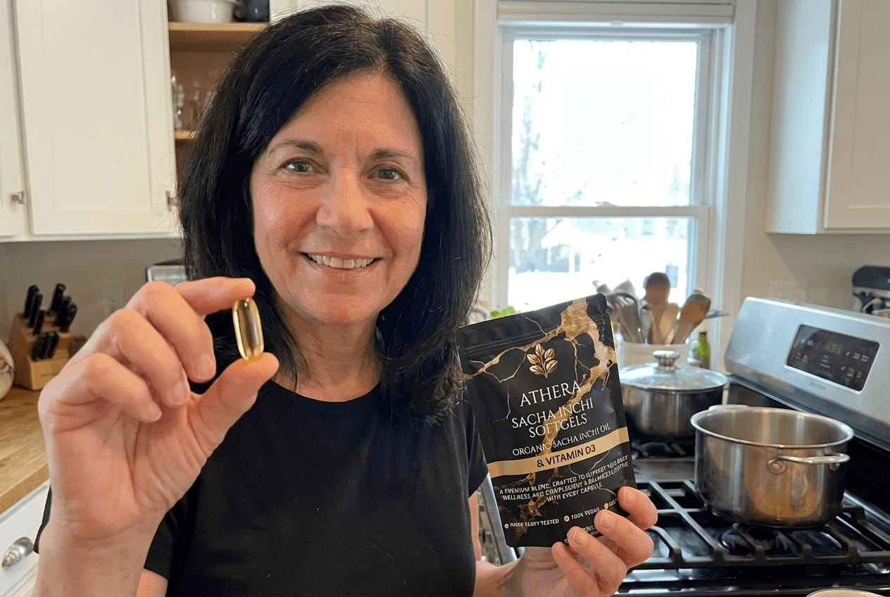 Customer photo review of Athera Softgels | Organic Sacha Inchi Oil & Vitamin D3