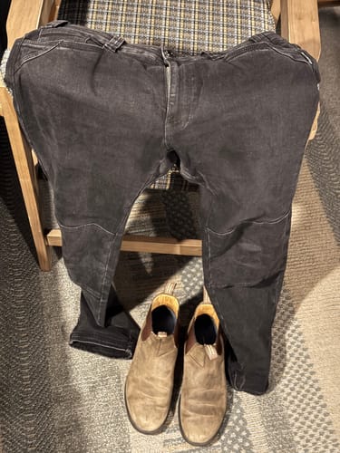 Customer photo review of FX-1 Slim Flex Jeans Stonewashed Black