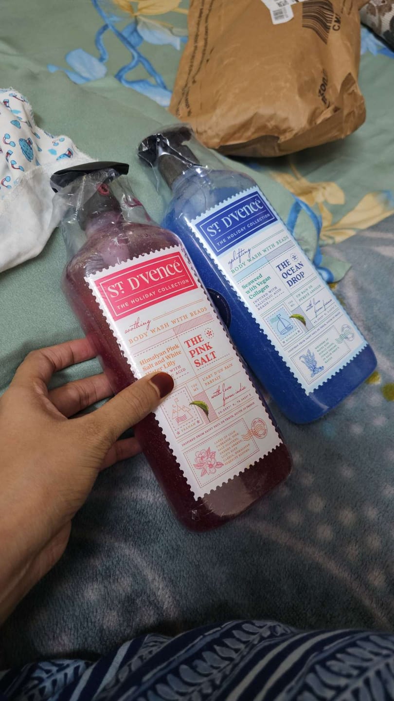 Customer photo review of Himalayan Pink Salt & Water Lily Body Wash