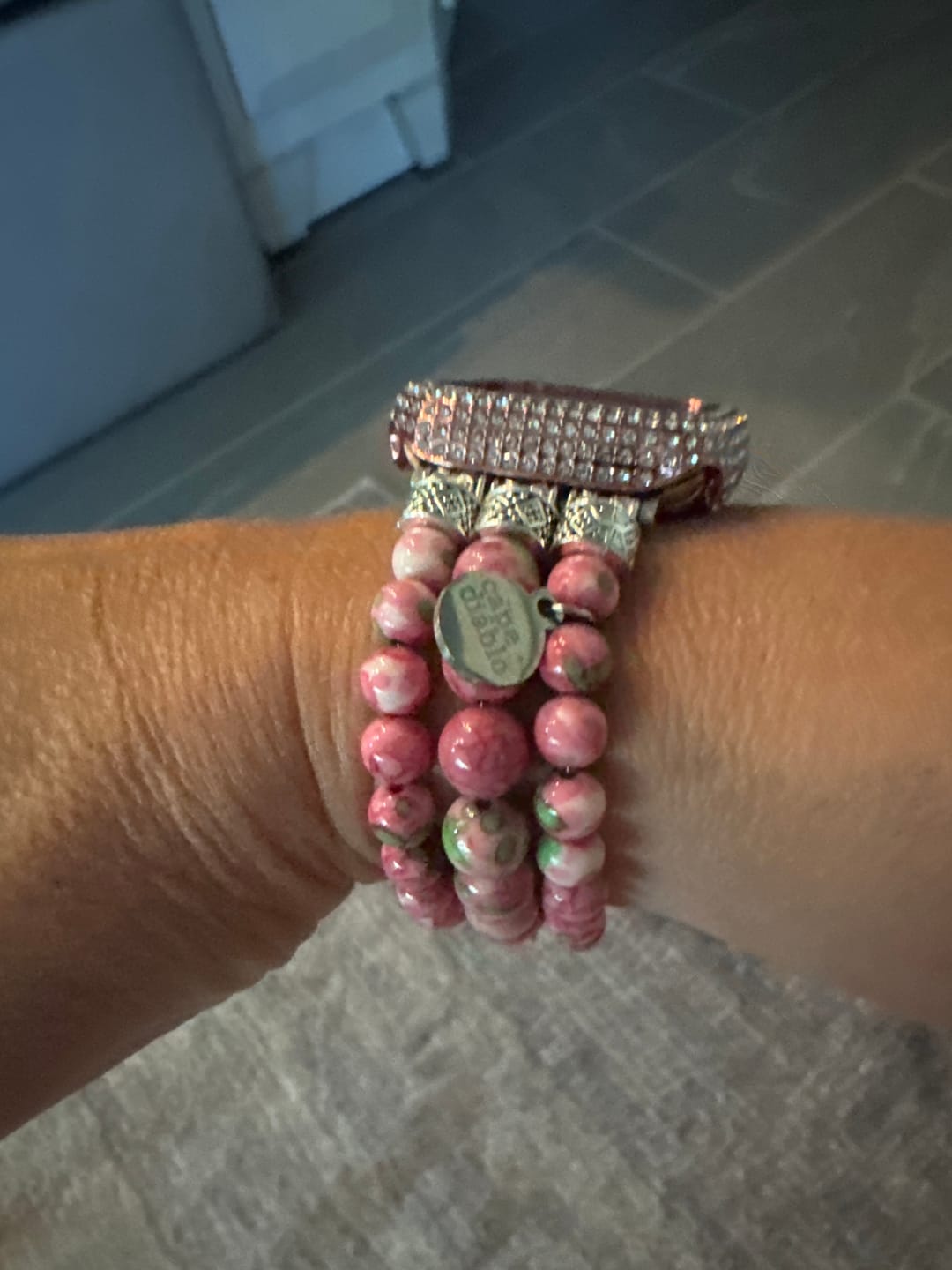 Customer photo review of Eternal Love Stretch Apple Watch Band