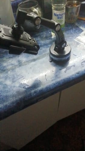 Customer photo review of Phone Mount for Car Center Console Stack Super Adsorption Phone Holder