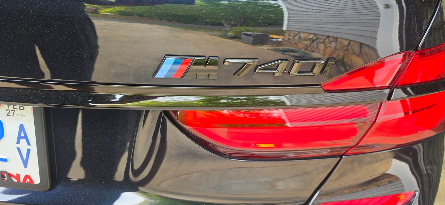 Customer photo review of GLOSS BLACK BMW M TRUNK BADGE