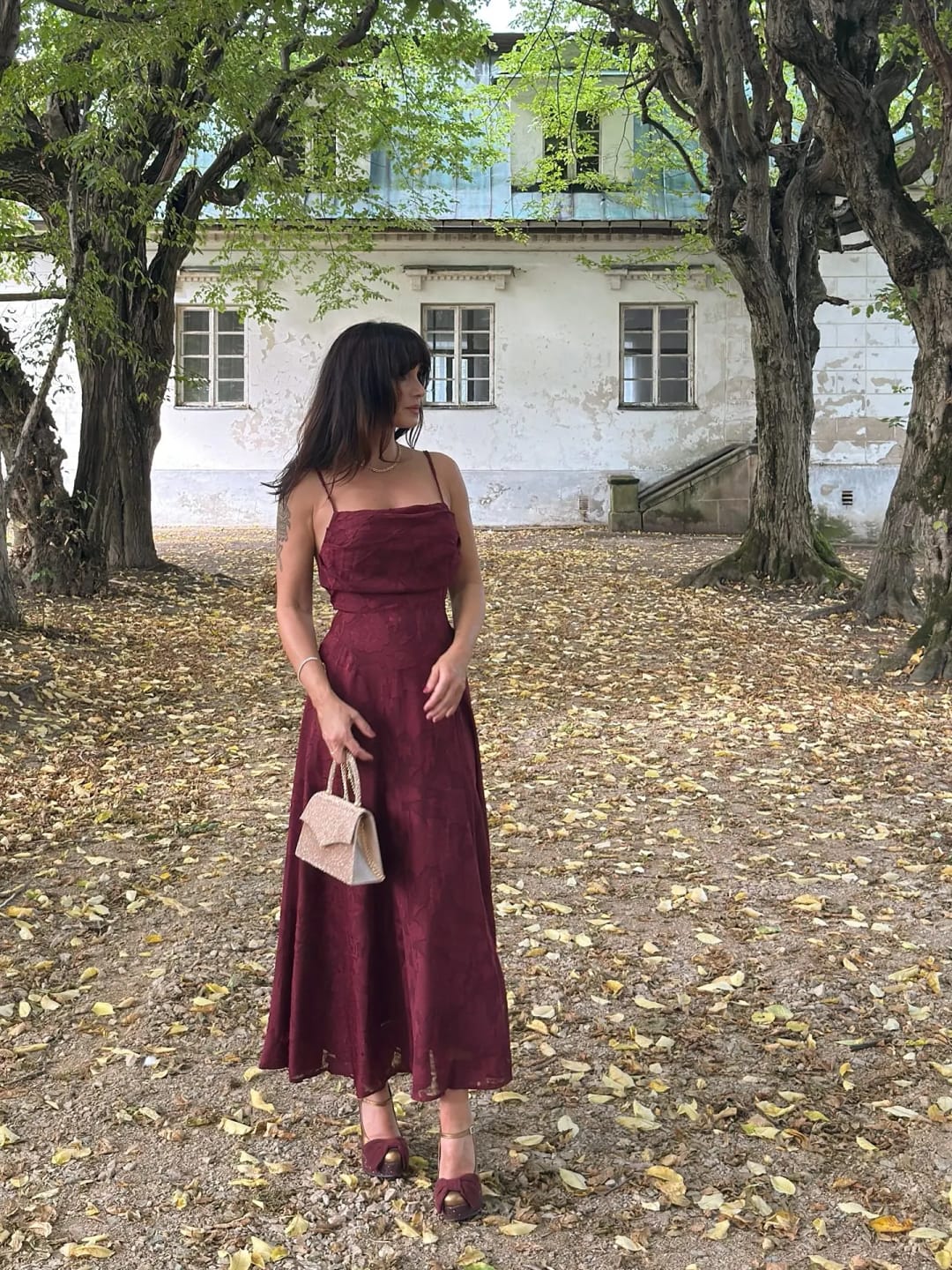 Customer photo review of Brielle Sleeveless Floral Maxi Dress