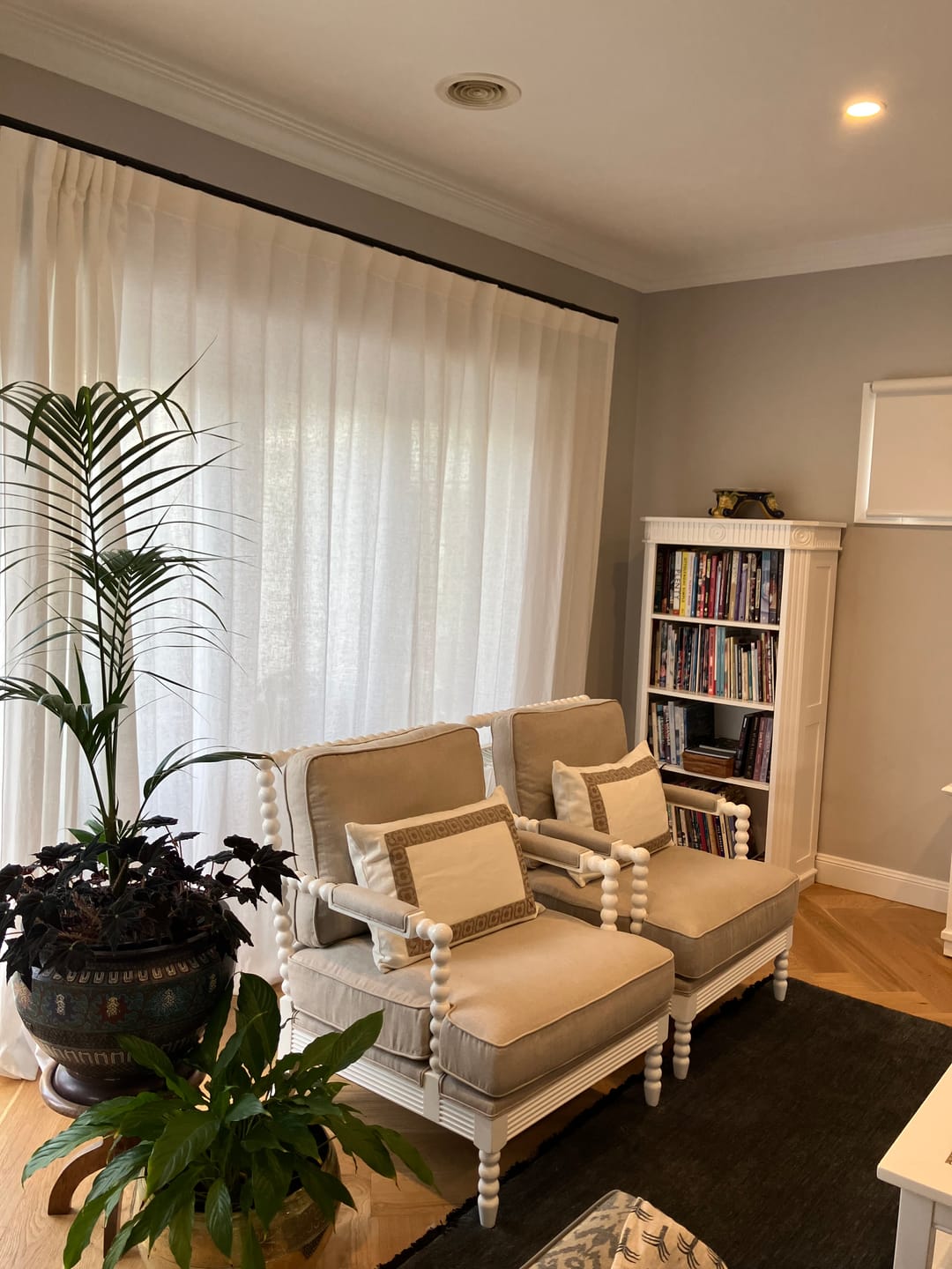 Customer photo review of Crest Embroidery Panel White Lumbar Cushion 40 x 60cm