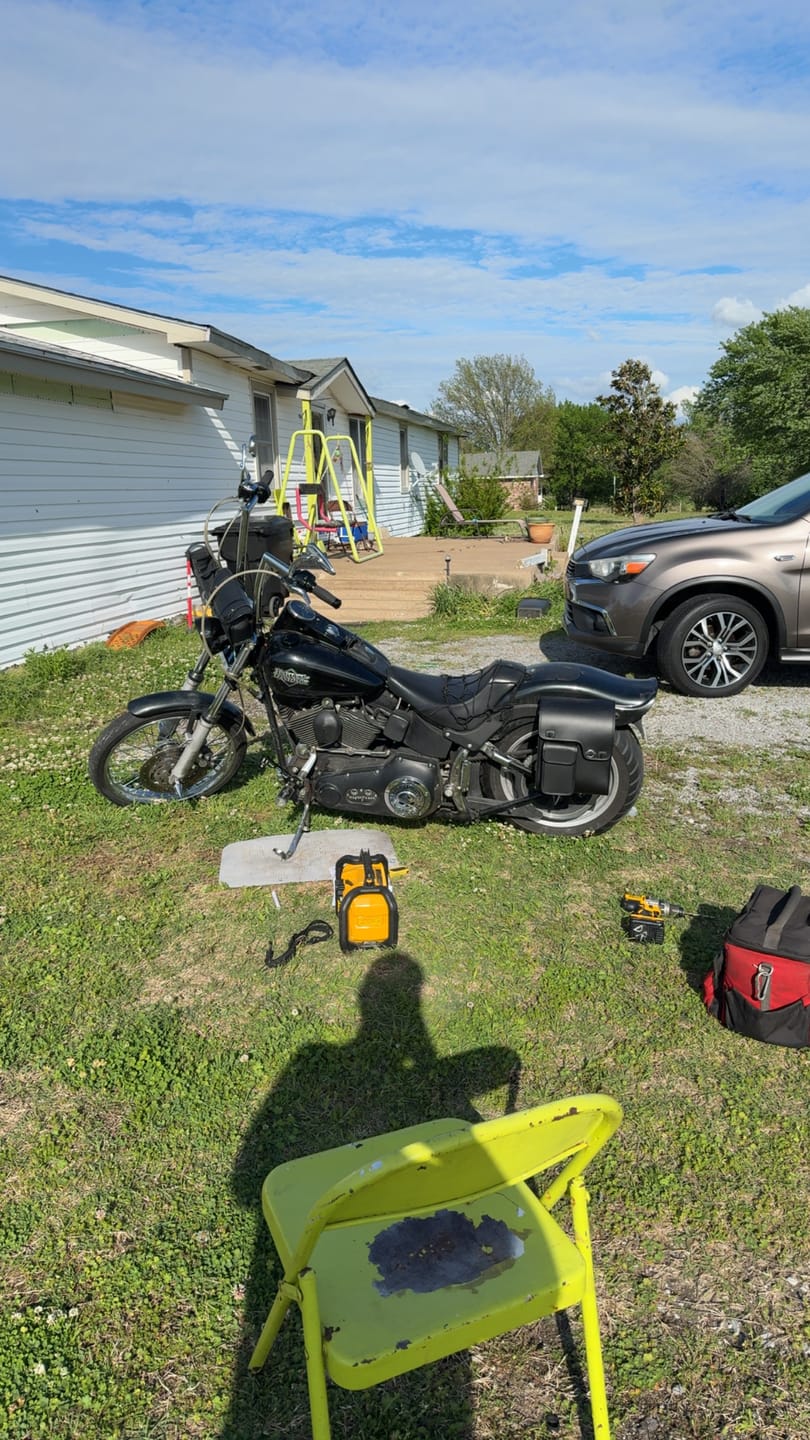 Customer photo review of 5L - Fatman Motorcycle Solo Bag For Harley Softail