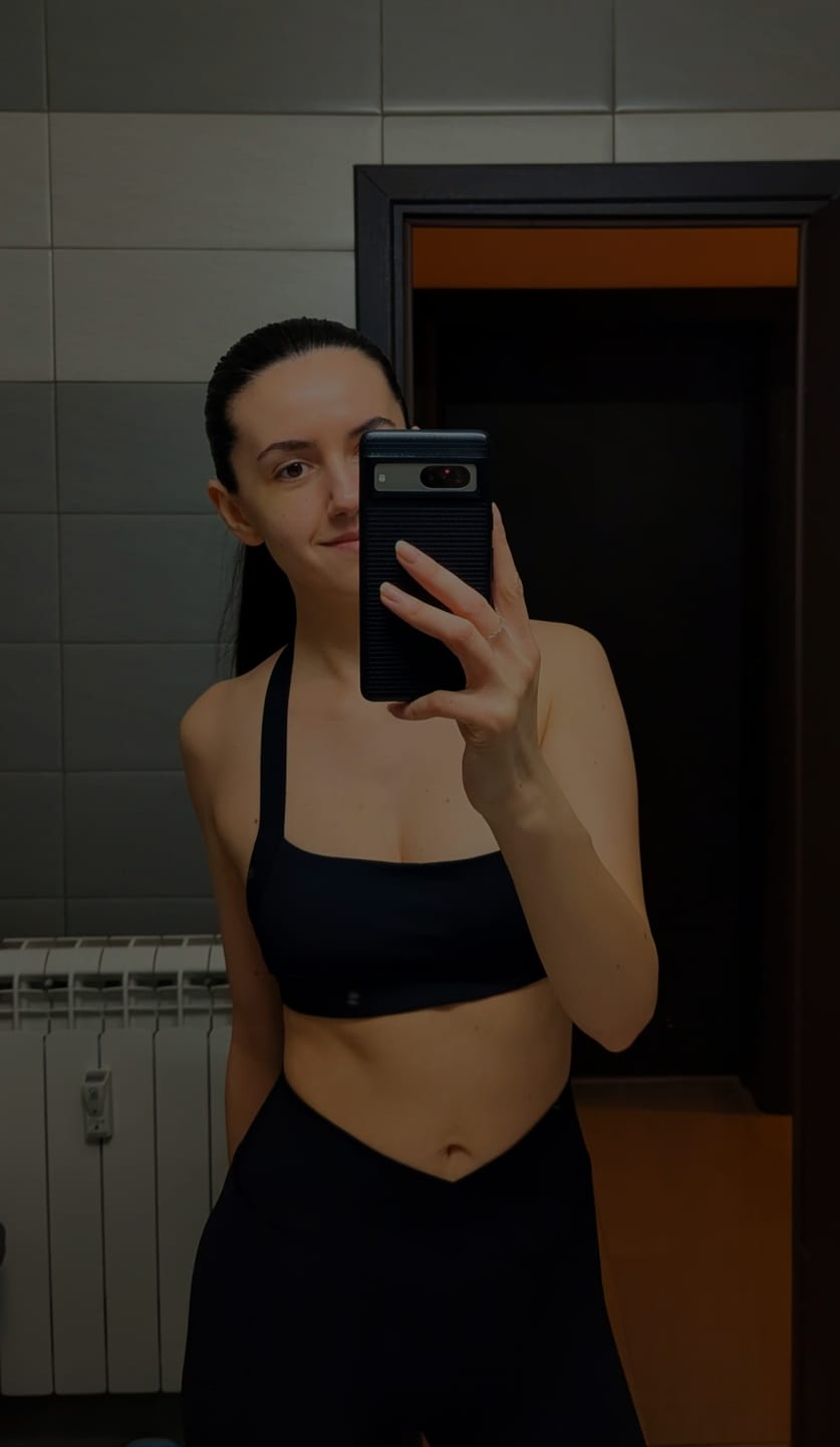 Customer photo review of Halter Sports Bra