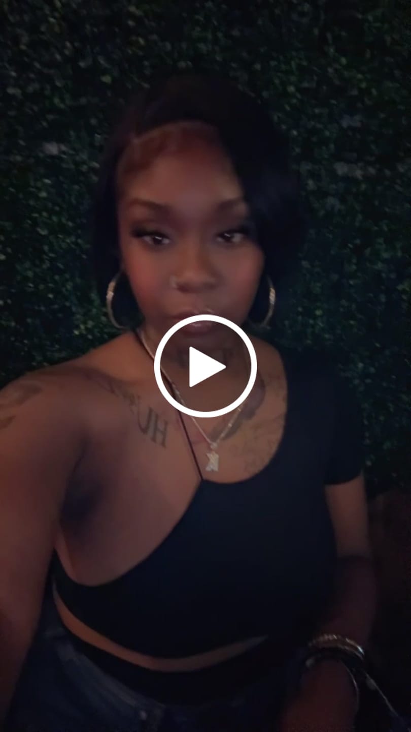 Customer video review of Luvwin Side Parted Layered Texture Bob Wig 5x5 Closure Wig For Black Women