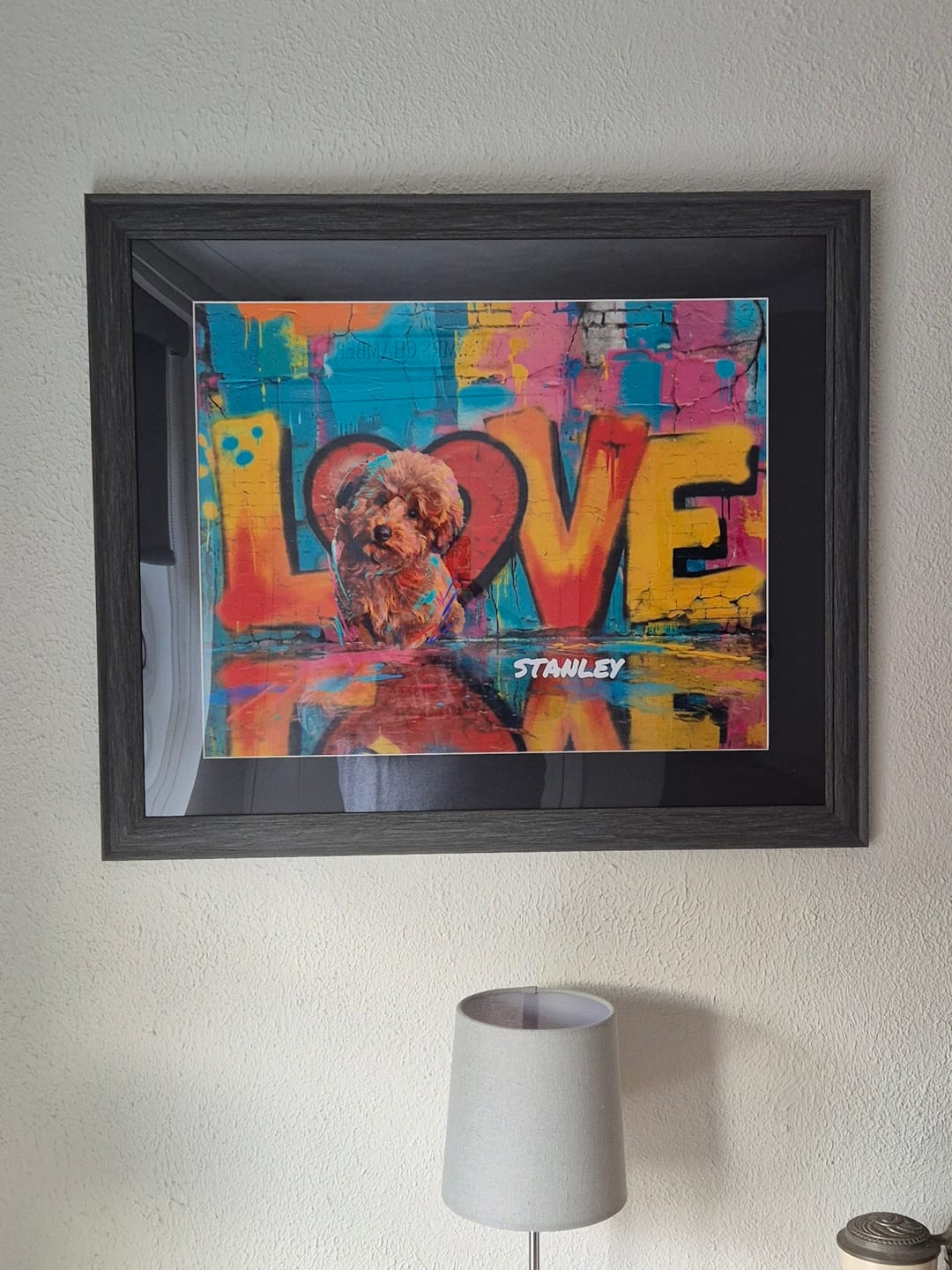 Customer photo review of Streetart -  Personalised Poster