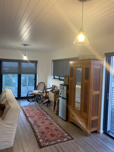 Customer photo review of Hindley Pendant Light Glass 18cm Diameter
