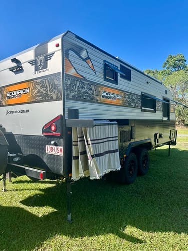 Customer photo review of RV/Caravan Mounted Drying Rack - Foldable Indoor and Outdoor